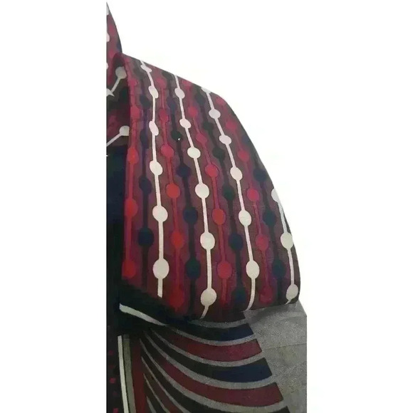 Retro Neck tie MCM Modernist Brutalist Silk Abstract Palatina Necktie Vintage - Picture 11 of 13